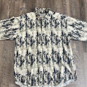 Columbia Sportswear Men’s Marlin Button Up Short Sleeved Shirt 100% Cotton Large